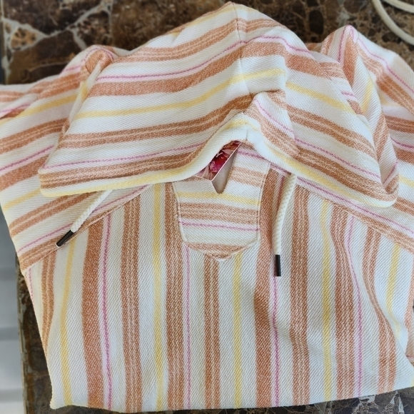 ROXY Wild & Free Striped Poncho Hoodie Size XXL - Picture 8 of 15